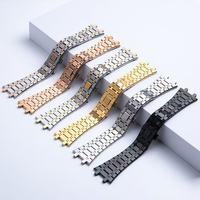 Klassisches Edelstahl-Metall AP Uhrenarmband Langlebige Uhrenbänder für Audemar Piguets GA2100 2110 Royal Oaks 26mm