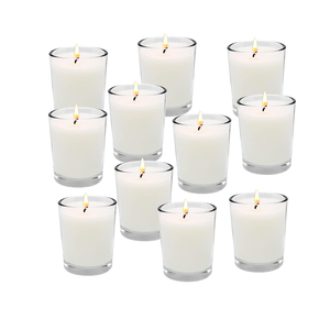 Tarro de vela de vidrio redondo de doble pared de lujo personalizado 8OZ 10OZ 12OZ al por mayor con tapa de corcho y caja de embalaje - Product Image 1