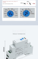 Relais temporisé miniature scellé LVMA LMFT09 16A 250V AC/DC, installation sur rail 35mm, faible consommation, protection, 2 broches, multifonctionnel, temporisation