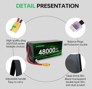 Industrieller Großhandel 14S 48000mAh Lithium-Ionen-Akku für landwirtschaft liche Drohnen UAV Long Endurance mit hoher Leistung - Product Image 3