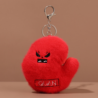 Vente chaude mignon en peluche balle de sport dessin animé haltère Fitness poupée sac accessoires suspendus porte-clés personnalisé pendentif peluche jouet