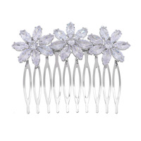 Accessoires de cheveux de mariage élégants faits à la main peigne à cheveux de mariée fait par des cristaux