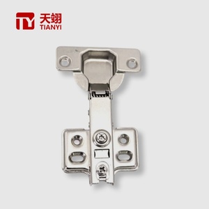 Vente directe usine Charnière hydraulique réglable à fermeture amortie silencieuse pour armoires de chambre, économique pour usage domestique, coupelle de 35 mm de diamètre - Product Image 1