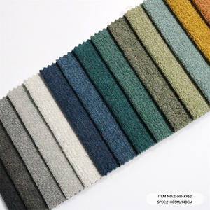 テディベルベットファブリック210GSM 142CM幅柔らかい室内ポリエステルテディフリース生地ソファ家具用テディベア毛皮生地 - Product Image 4