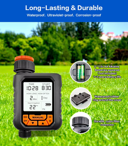 Автоматический контроллер для ирригации 4-программный цифровой таймер для орошения воды, эффективное орошение для наружного, двора, сада, фермы - Product Image 3