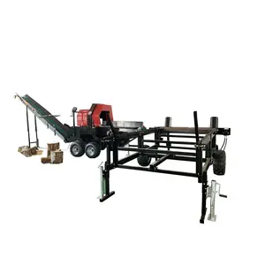 30ton log splitter, 50cm firewood processor , 27hp gasoline tree cutting machine