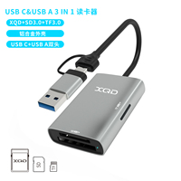 3 en 1 de alta velocidad USB3.0 5Gbps XQD lector de tarjetas Plug and Play Usb/usb-c Otg SD/TF lector de tarjetas para cámara teléfono móvil tableta