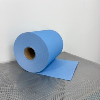 Blaue Vlies-Wischtücher-Rollen Weiche Langlebige Reinigungsrollen für die Pflege Empfindlicher Oberflächen