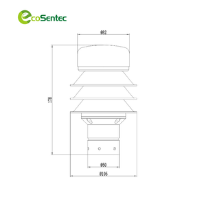 Sensor de Lluvia por <span class=keywords><strong>Radar</strong></span> Libre de Mantenimiento ES-R226R, Detector de Lluvia sin Piezas Móviles para Monitoreo Meteorológico - Product Image 5