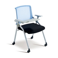 Chaise de formation de conception nouvelle avec tablette d'écriture pour salle de formation ou salle de conférence