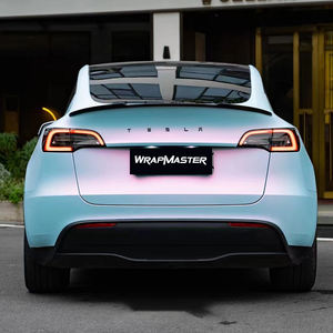 Wrapmaster 1.52*18Meter Vật Nuôi Màu Xanh Màu Đỏ Satin Xe Bọc Chi Phí Màu Sắc Vinyl Bọc Xe - Product Image 5