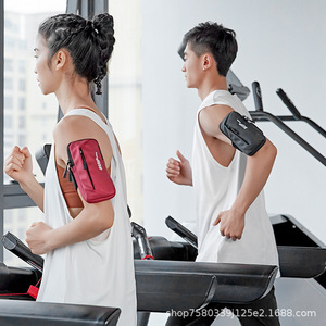 กระเป๋าแขนกีฬาแบบยูนิเซ็กซ์สั่งทำขายส่ง รุ่นใหม่ กันน้ำ พร้อมสายรัดข้อมือบุ PU สำหรับวิ่งออกกำลังกายกลางแจ้ง - Product Image 2