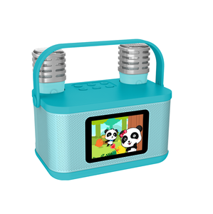 Mini haut-parleur karaoké portable pour enfants sans fil avec microphone, lecteur de musique, écran LED, batterie 2000 mAh - Cadeau idéal - Product Image 1