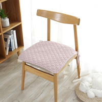 Coussin de chaise de bureau carré en coton teint fil par fil à carreaux, garnissage en fibre de polyester, vente en gros transfrontalière, stock disponible