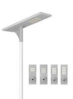 Lumens super élevés tout en un lampadaire solaire mono panneaux solaires a mené la lampe solaire de rue