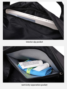 Wholesale Custom Custom New Style <b>Macaron</b> Pastel <b>Pink</b> Travel Sport Yoga Gym Fitness Weekender Nylon Women Duffel Bag - Product Image 3