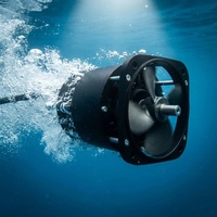 Moteur Inrunner Étanche D107L125 IP68 15kW 20Nm 150,173,200,230,275KV 40-55km/h pour E-foil Planche de Surf Électrique Refroidie par Eau CE
