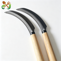Outils agricoles de jardinage : Falcette de jardin à dents de scie dentées pour la récolte du riz et le désherbage, couteau à herbe
