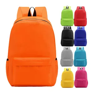 2024 Ready to Ship IN stock Middle School Student Schoolbags for Boys and Girls Orange School Backpack