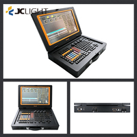 Console de contrôle professionnelle pour éclairage de scène avec flight case