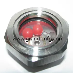 Stainless Steel 304 NPT thread 2 Inch 1 Inch Observe Oil Level Sight Glass window plug indicator