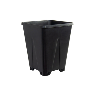 Macetas Cuadradas Modernas de <span class=keywords><strong>7</strong></span> <span class=keywords><strong>Litros</strong></span>, Negras, de PP, Contenedor de Plástico para Árboles y Bayas - Product Image 4