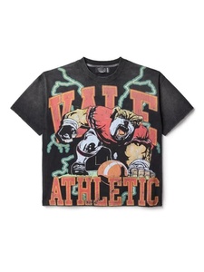 T-shirt da uomo 250GSM <span class=keywords><strong>vintage</strong></span> lavata oversize con stampa <span class=keywords><strong>cartoon</strong></span>, traspirante, anti-umidità, stile retrò streetwear hip hop, in puro cotone - Product Image 5