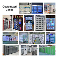 Distributeur automatique commercial 24h/24 et 7j/7 pour peluches, adaptabilité multi-produits, 20+30 compartiments, distributeur automatique combiné avec casiers