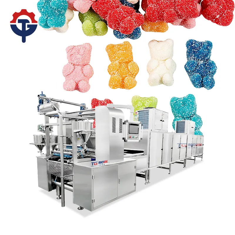 TG vendita calda facile pulizia di alta qualità macchina gommosa automatica gelatina caramella dolce linea di produzione