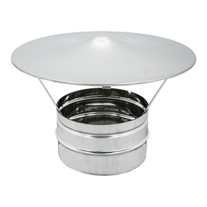 Ventilateur de ventilation à paroi simple en acier inoxydable, chapeau chinois mâle, 250 mm - Product Image 1