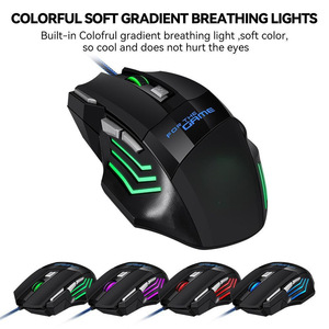 G6 Wired Gaming <b>Mouse</b> 7 Buttons RGB Backlit Optical Sensor Right Hand Ergonomic Design For Game - Product Image 3