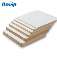 Panneau de fibres de densité moyenne blanc de panneau de MDF de mélamine brillante de 4x8/6x9 pieds pour des meubles