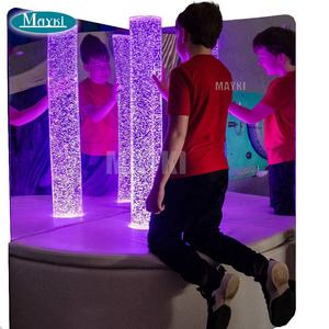 Çok duyusal oda LED su kabarcık borusu RGB renk parlayan ışık akrilik su kabarcık sütun balık lamba - Product Image 5