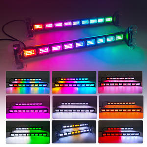Barre lumineuse stroboscopique 2 <span class=keywords><strong>en</strong></span> 1 à 64 couleurs changeantes pour véhicule Barre de feux clignotants d'urgence pour camion - Product Image 5