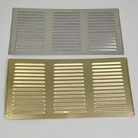 Grille d'aération murale en aluminium avec filtre anti-insectes pour système de ventilation