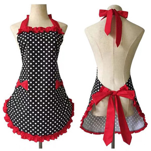 <span class=keywords><strong>Tablier</strong></span> noir sexy <span class=keywords><strong>de</strong></span> style princesse en pur coton à volants style étranger - Product Image 4