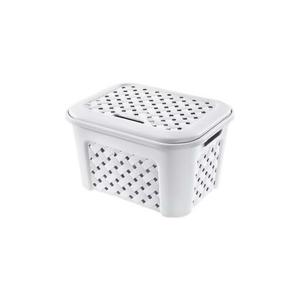 Cesta <b>plastica</b> con coperchio (43,5x33,5x26cm) ARIANNA Angora 8105406112 - Product Image 2