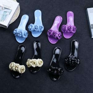 Chaussures pour dames Sandales plates décontractées Aloha Sandales d'extérieur en PVC Jelly Slides One <span class=keywords><strong>Tong</strong></span> Pantoufles plates pour femmes Pantoufles pour dames - Product Image 5