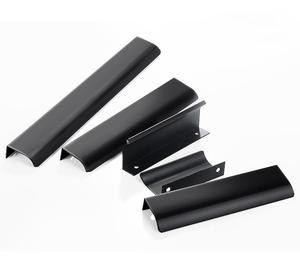 Nhôm Hidden Door Nội Thất Vô Hình Phần Cứng Xử Lý Kéo Lõm Xử Lý Trượt Door Puller Đen/Vàng - Product Image 2