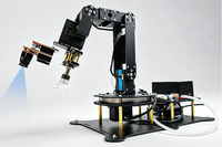 Code source ouvert pour un bras robotique de vision à six axes avec cœur PLC, pompe à air en alliage d'aluminium, ventouse 24V 1kW contrôlée par application mobile