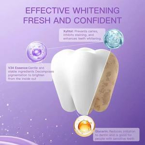 <span class=keywords><strong>Hismile</strong></span> Bandes blanchissantes manuelles de même couleur Éclaircissement instantané V34 Kit blanchissant neutralisant violet - Product Image 4