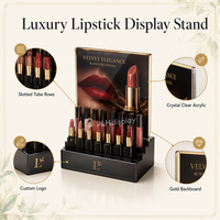 Présentoir de Luxe en Acrylique pour Rouge à Lèvres, Support Personnalisé pour Gloss, Organisateur de Comptoir de Vente au Détail de Cosmétiques, Vente en Gros
