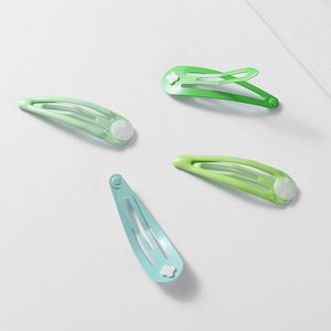 Pinza para el pelo en forma de lágrima de 5 cm, color caramelo, pinza BB de color sólido, alta calidad, uso diario para niños - Product Image 4