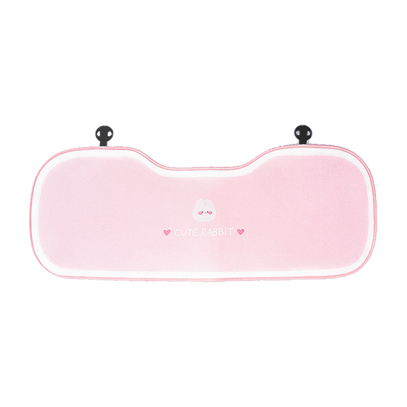 Cute pink bunny seat cushion for the back row