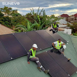 IEC 61215 SunPower 380W360ワット370 Wpソーラーパネルオールブラック350WRecアルファソーラーパネル - Product Image 5