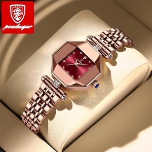 Montre-bracelet de luxe pour femme Drioshipping, à quartz, avec bracelet en acier et diamants, cadran étoilé, mouvement Ronda, en alliage, verre, livrée en coffret, style professionnel et tendance - Product Image 1