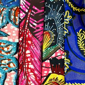 ZHAORUN vente chaude stock prêt à expédier 100% coton africain imprimé Farbics Textile Ankara Super qualité cire 6 mètres <span class=keywords><strong>pagne</strong></span> - Product Image 4