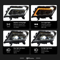 Feux de voiture pour Nissan Navara, projecteur de phare, lentille 2015-2021 NP300, signal dynamique, phare avant Frontier, phares LED, DRL automatique
