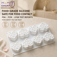 Moule en silicone en forme de cœur Tangba personnalisé pour gâteau, chocolat, mousse, moule de cuisson en forme de cœur, qualité alimentaire, outil de pâtisserie DIY