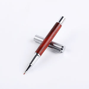 Bolígrafo de palisandro Original hecho a mano de alta calidad, bolígrafo de firma de madera maciza con rodillo de Metal <span class=keywords><strong>para</strong></span> <span class=keywords><strong>hombres</strong></span> y mujeres - Product Image 2